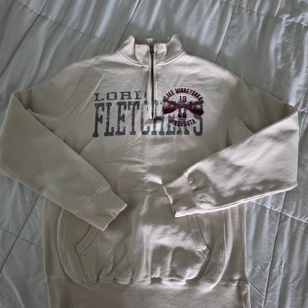 Lord Fletcher's Lake Minnetonka 1/4 Zip sweatshirt Mens size S